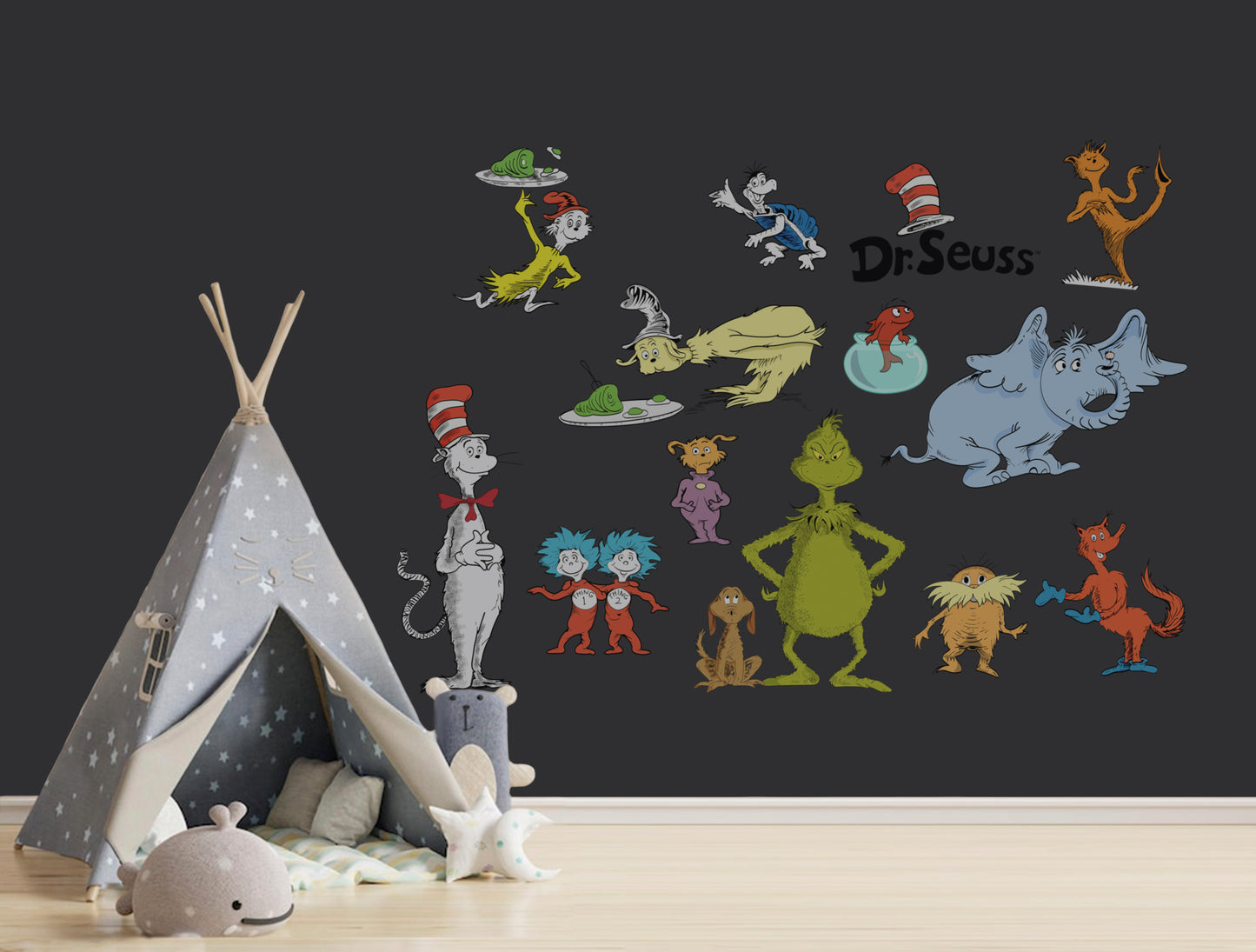 The Grinch, Cat in the Hat & Horton Nursery Decals