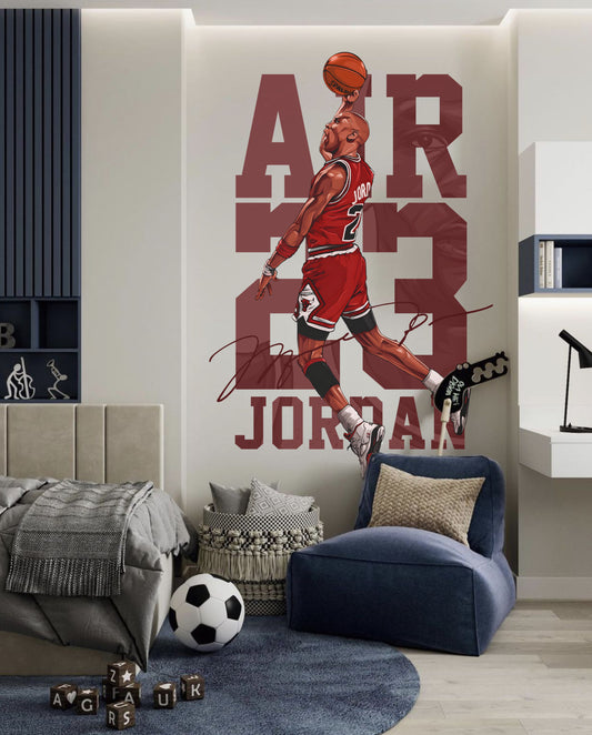 Removable Vinyl Removable Michael Jordan Wall Sticker NBA Basketball Wall Decal Michael Jordan Wallpaper For Living Room