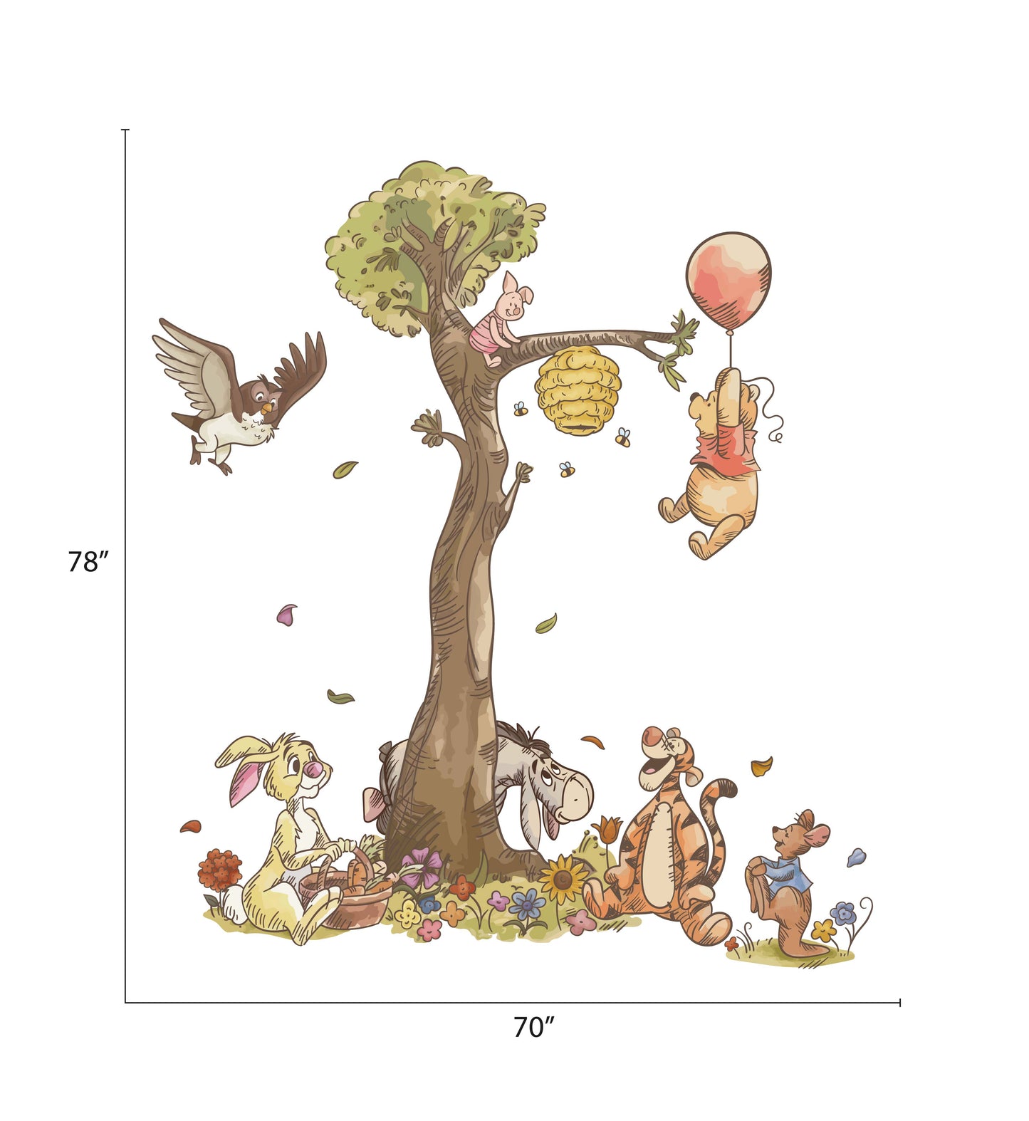 Pooh & Friends Flower Meadow: Floating Balloon & Garden Party