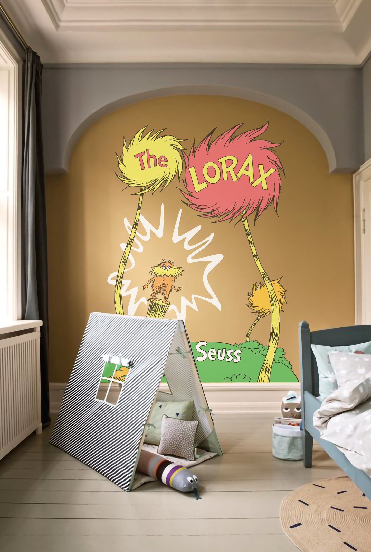 Dr Seuss: The Lorax and Truffula Trees Large Wall Mural Decor