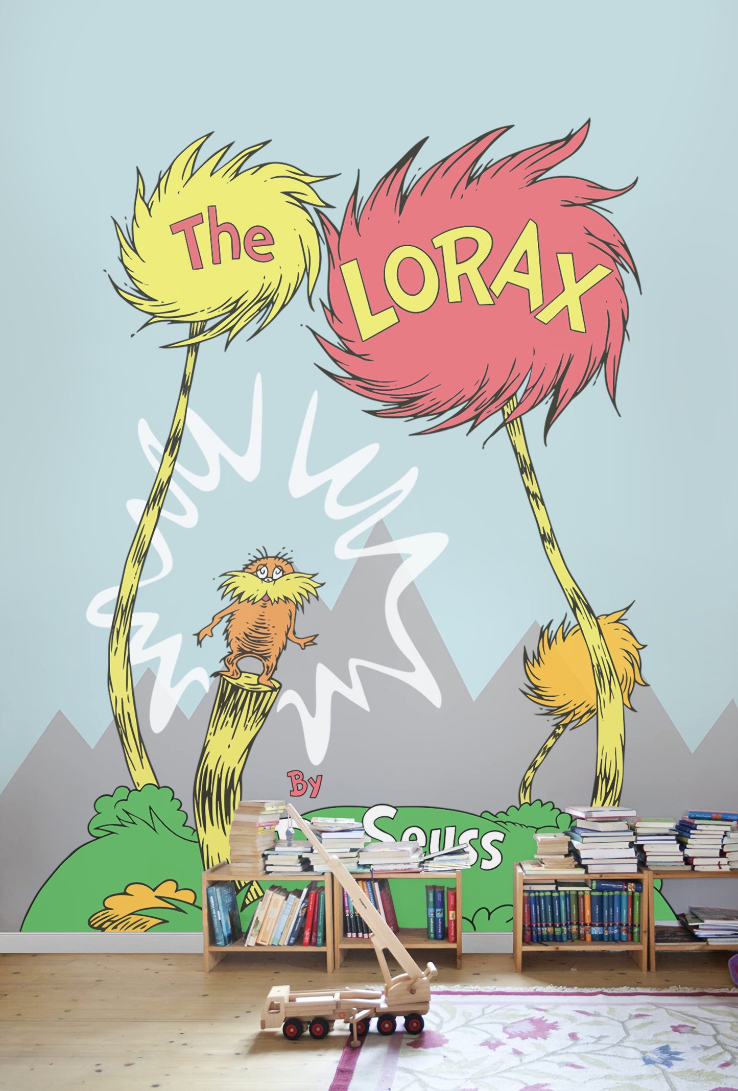 Dr Seuss: The Lorax and Truffula Trees Large Wall Mural Decor