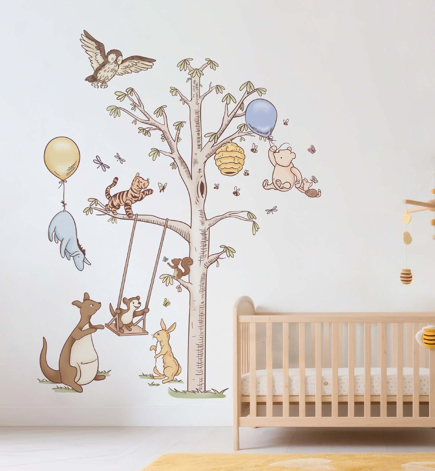 Hundred Acre Wood Family Tree: Pooh, Eeyore, Tigger & Kanga Set