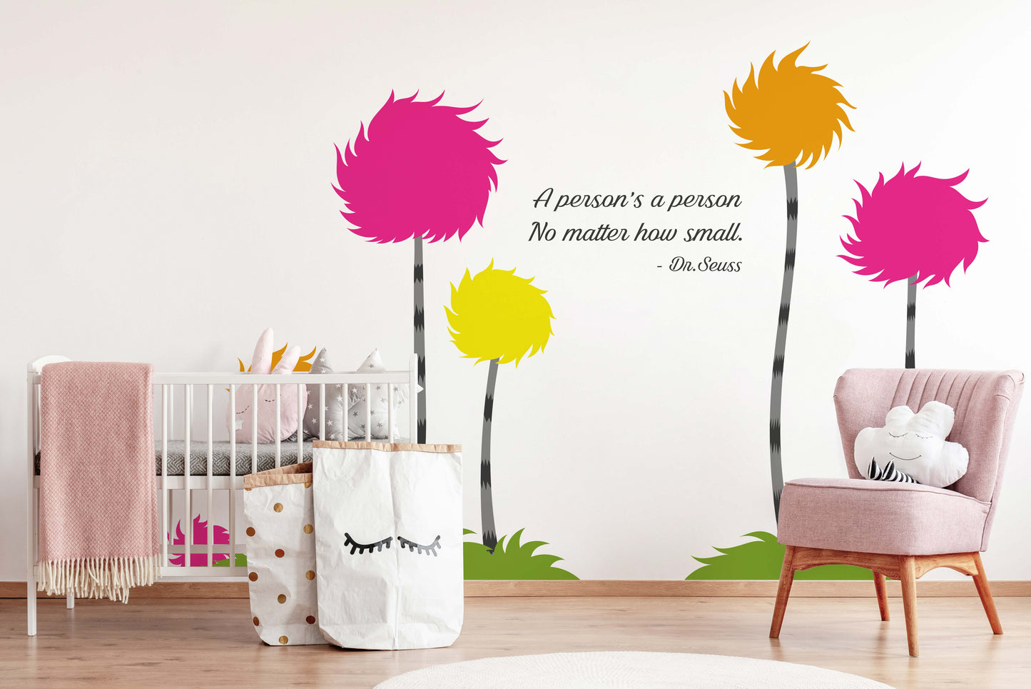 Dr Seuss Quote Truffula Trees Wall Decal