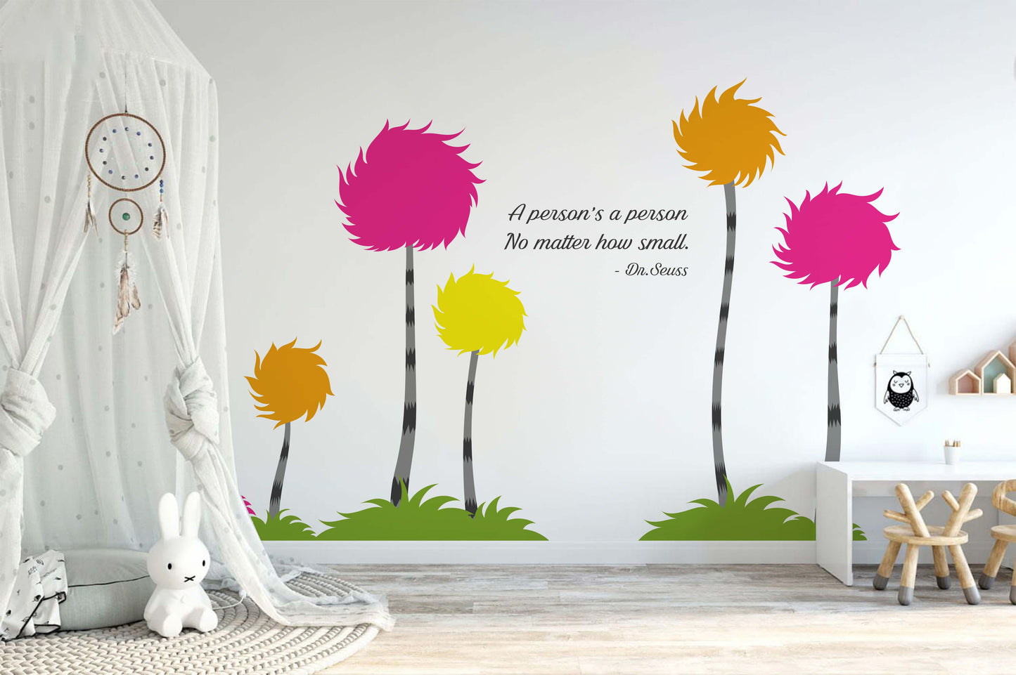 Dr Seuss Quote Truffula Trees Wall Decal