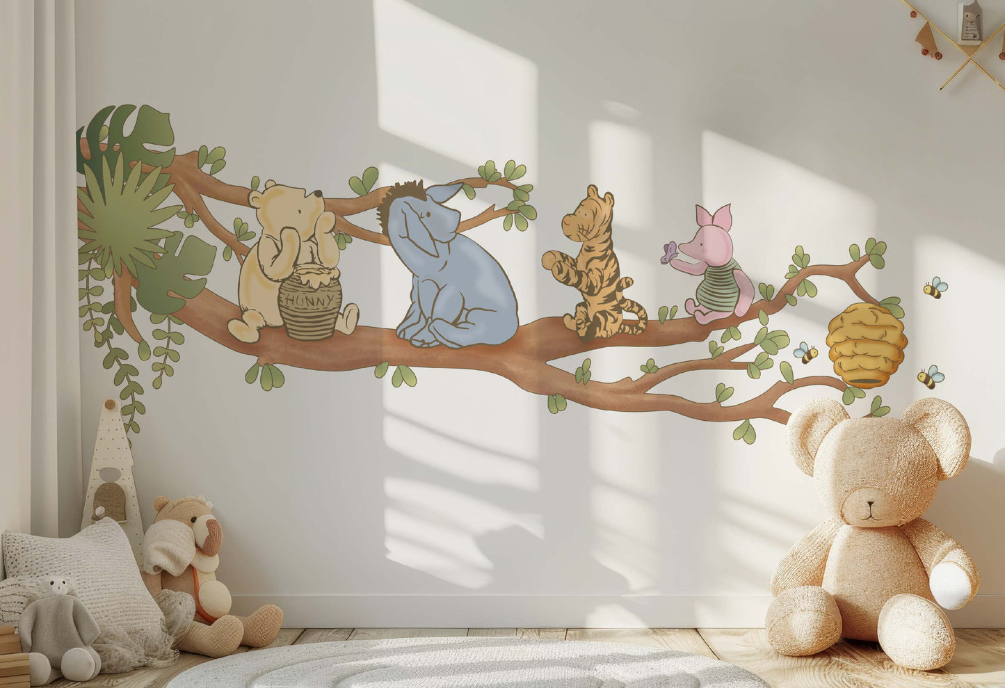 Dreamy Hundred Acre Wood Branch: Thinking Pooh & Quiet Friends