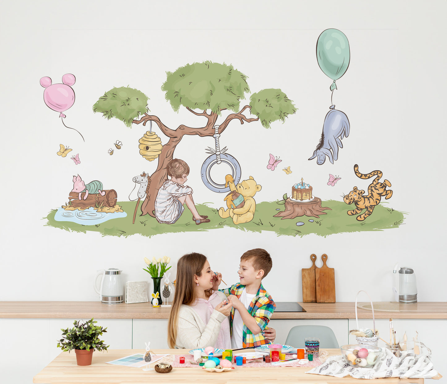 Christopher Robin’s Picnic: Pooh Bear Birthday & Hundred Acre Wood Scenes
