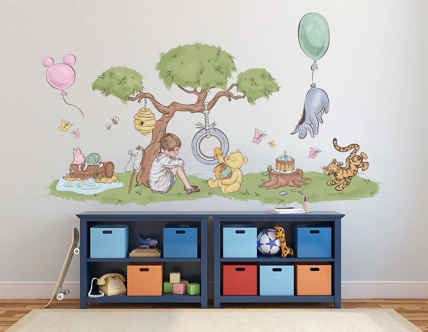 Christopher Robin’s Picnic: Pooh Bear Birthday & Hundred Acre Wood Scenes
